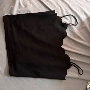 Black tank top